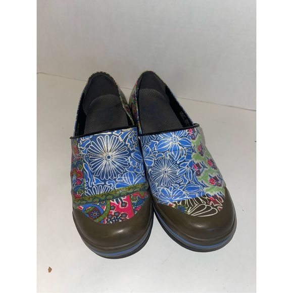 Dansko Vegan Volley Patchwork Floral Clogs Womens EU 40 Slip Resistant US9 - Picture 2 of 7